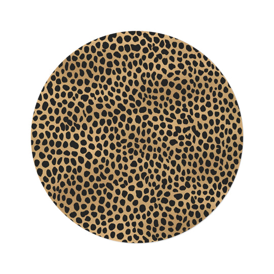 Leopard Luxe Designer Circular Rug – Bold, Chic, & Wildly Stylish - captivatingconversationsstarters