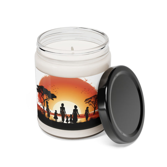 Motherhood Silhouette Candle — A Journey Through Nature's Serenity with Lunar Essence - captivatingconversationsstarters