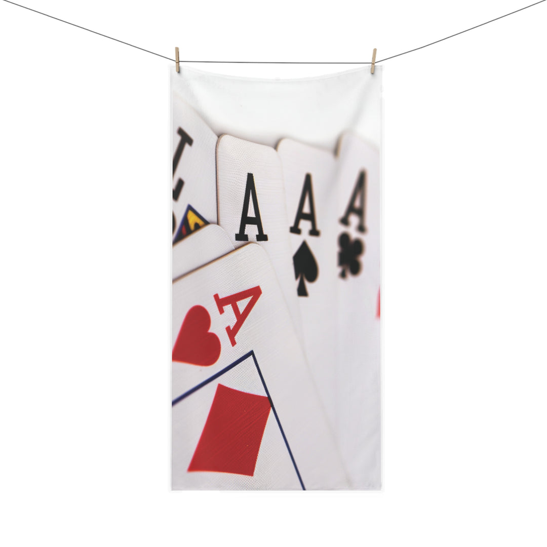 Winning Streak Casino Beach Towel – Aces Edition | Luxury, Fun, and Style by the Pool or Beach - captivatingconversationsstarters