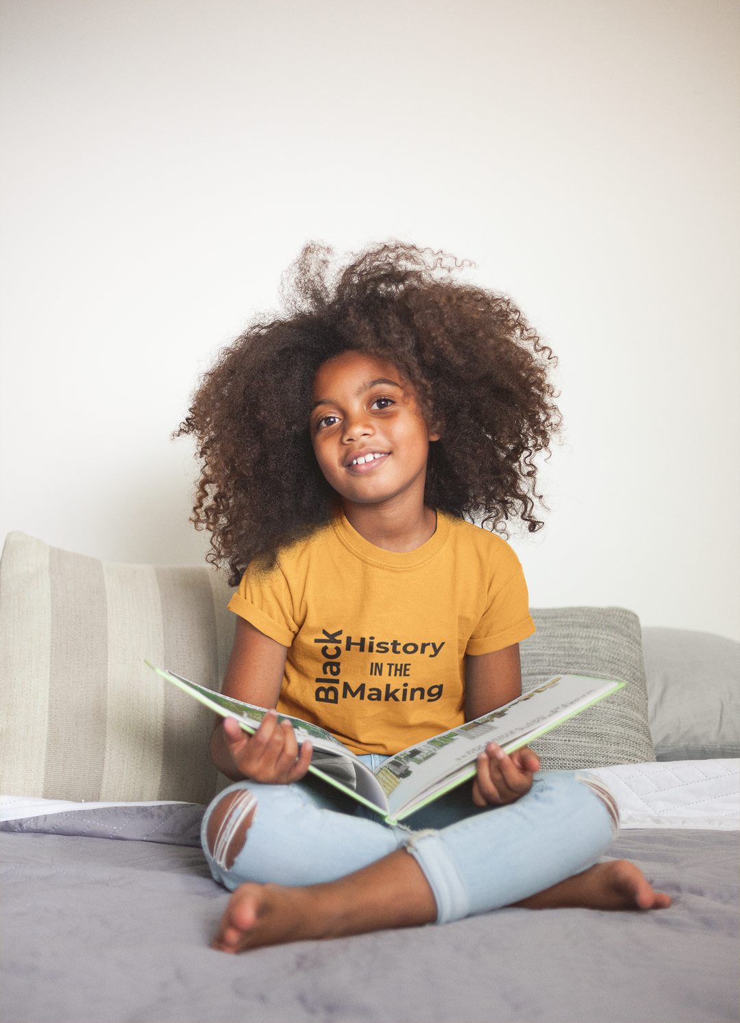 Black History in the Making Kids T-Shirt – Empowering Black History Month Apparel | Bold Statement Kids Shirt - captivatingconversationsstarters
