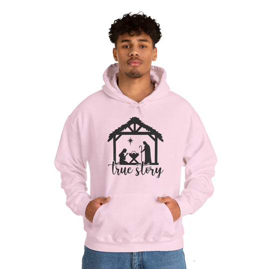 True Story Nativity Scene Hoodie - Celebrate the Reason for the Season in Style! - captivatingconversationsstarters