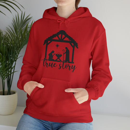 True Story Nativity Scene Hoodie - Celebrate the Reason for the Season in Style! - captivatingconversationsstarters