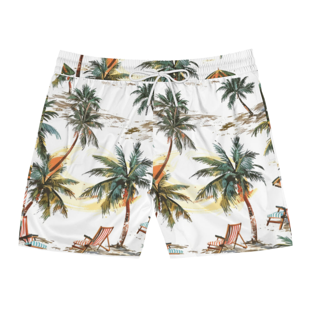 Summer Island Beach Shorts – Lightweight Swimwear with Inner Mesh & Side Pockets - captivatingconversationsstarters