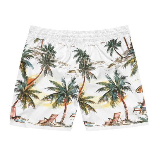 Summer Island Beach Shorts – Lightweight Swimwear with Inner Mesh & Side Pockets - captivatingconversationsstarters
