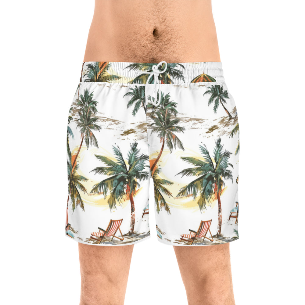 Summer Island Beach Shorts – Lightweight Swimwear with Inner Mesh & Side Pockets - captivatingconversationsstarters