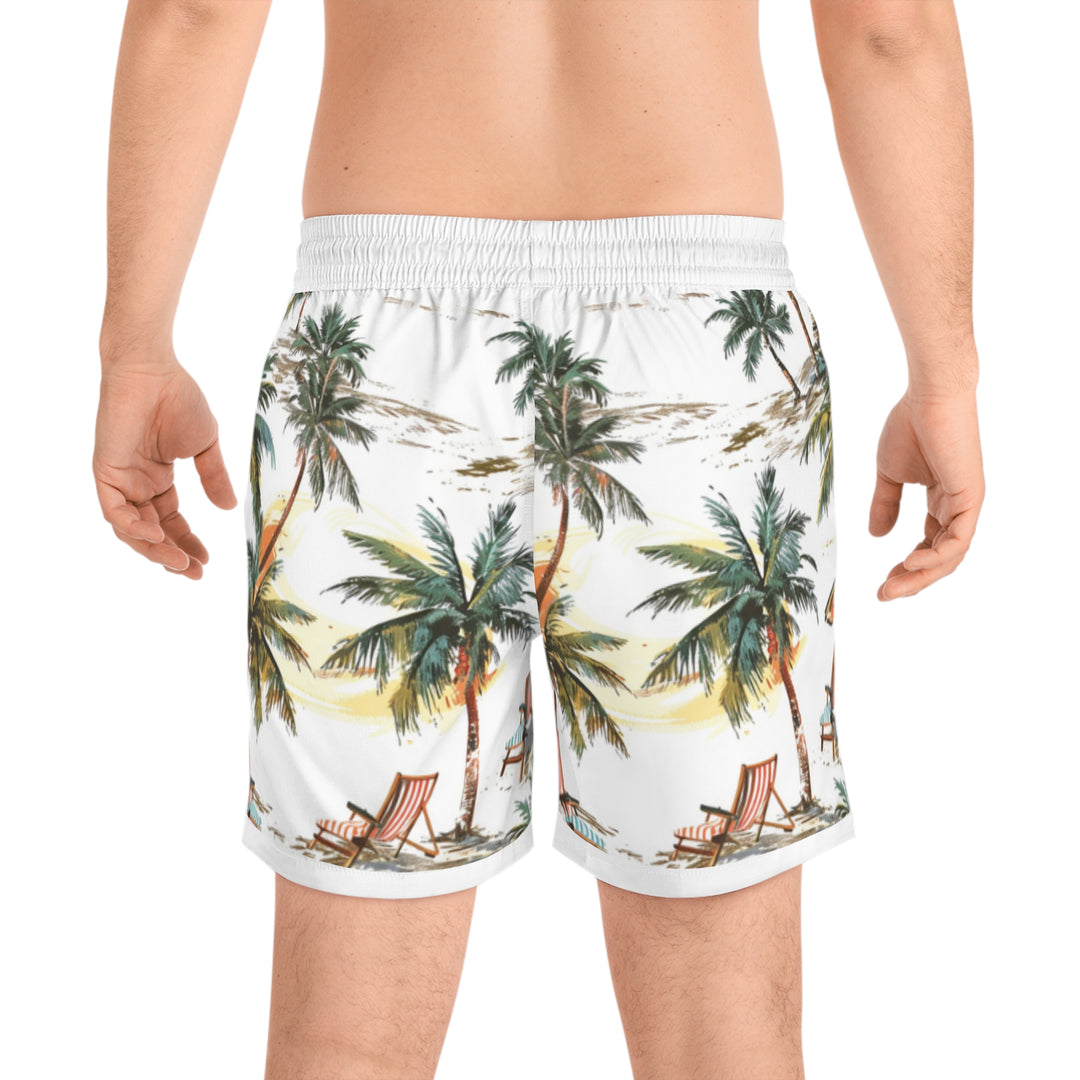 Summer Island Beach Shorts – Lightweight Swimwear with Inner Mesh & Side Pockets - captivatingconversationsstarters