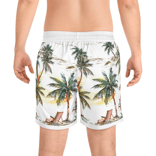 Summer Island Beach Shorts – Lightweight Swimwear with Inner Mesh & Side Pockets - captivatingconversationsstarters