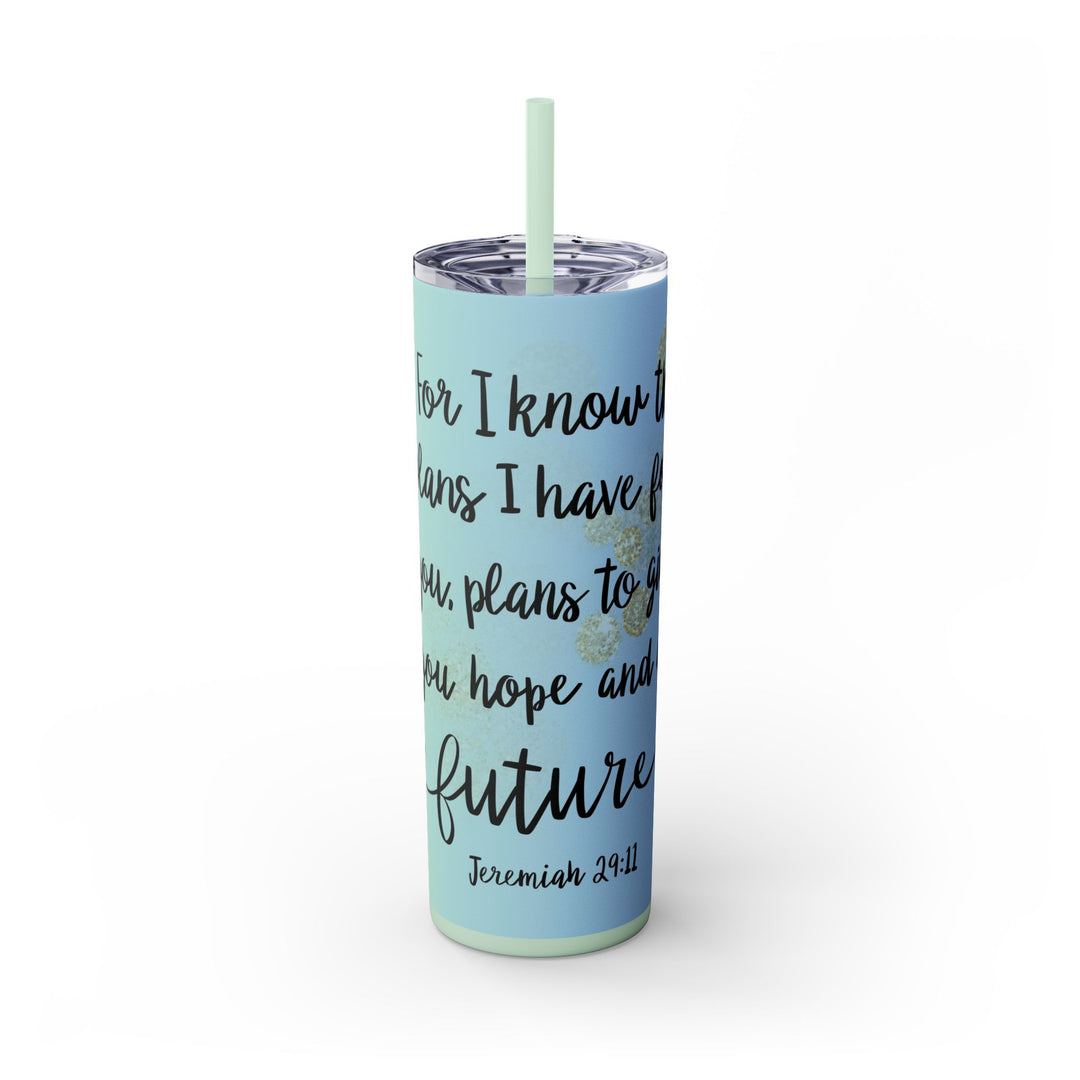 Skinny Tumbler with Straw, 20oz - captivatingconversationsstarters