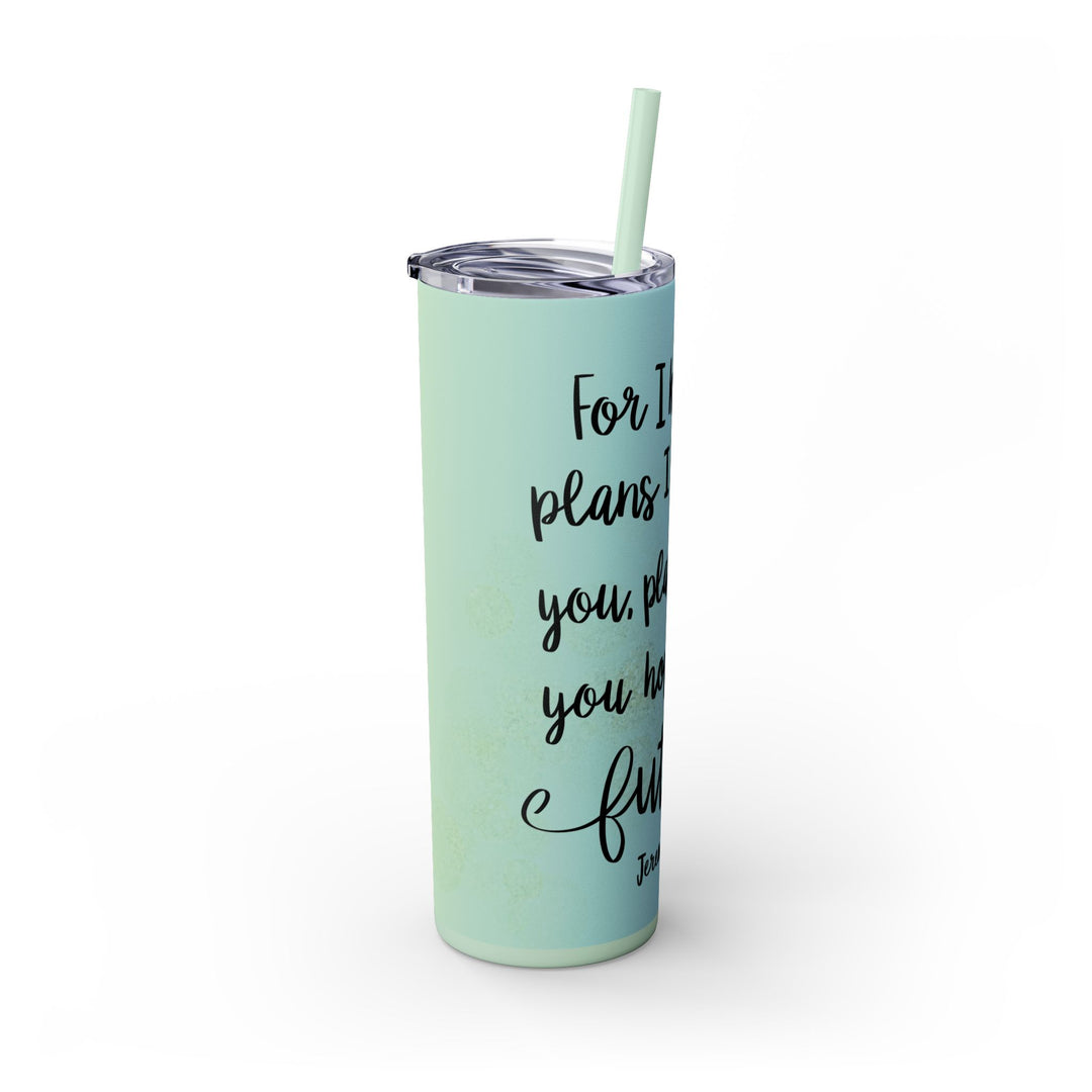 Skinny Tumbler with Straw, 20oz - captivatingconversationsstarters