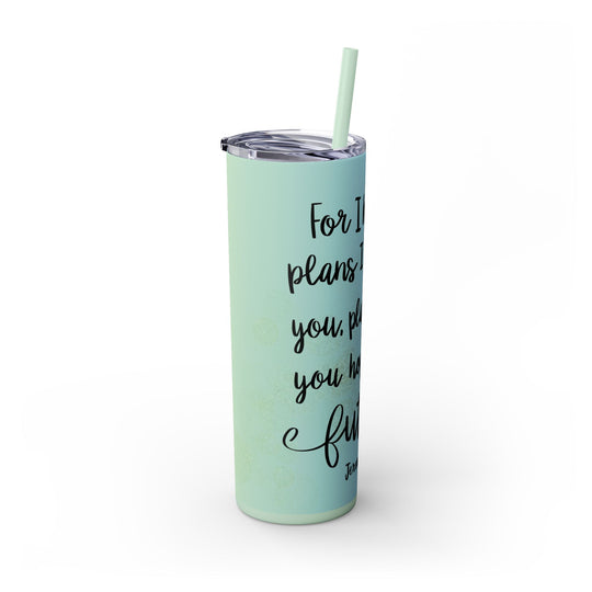 Skinny Tumbler with Straw, 20oz - captivatingconversationsstarters