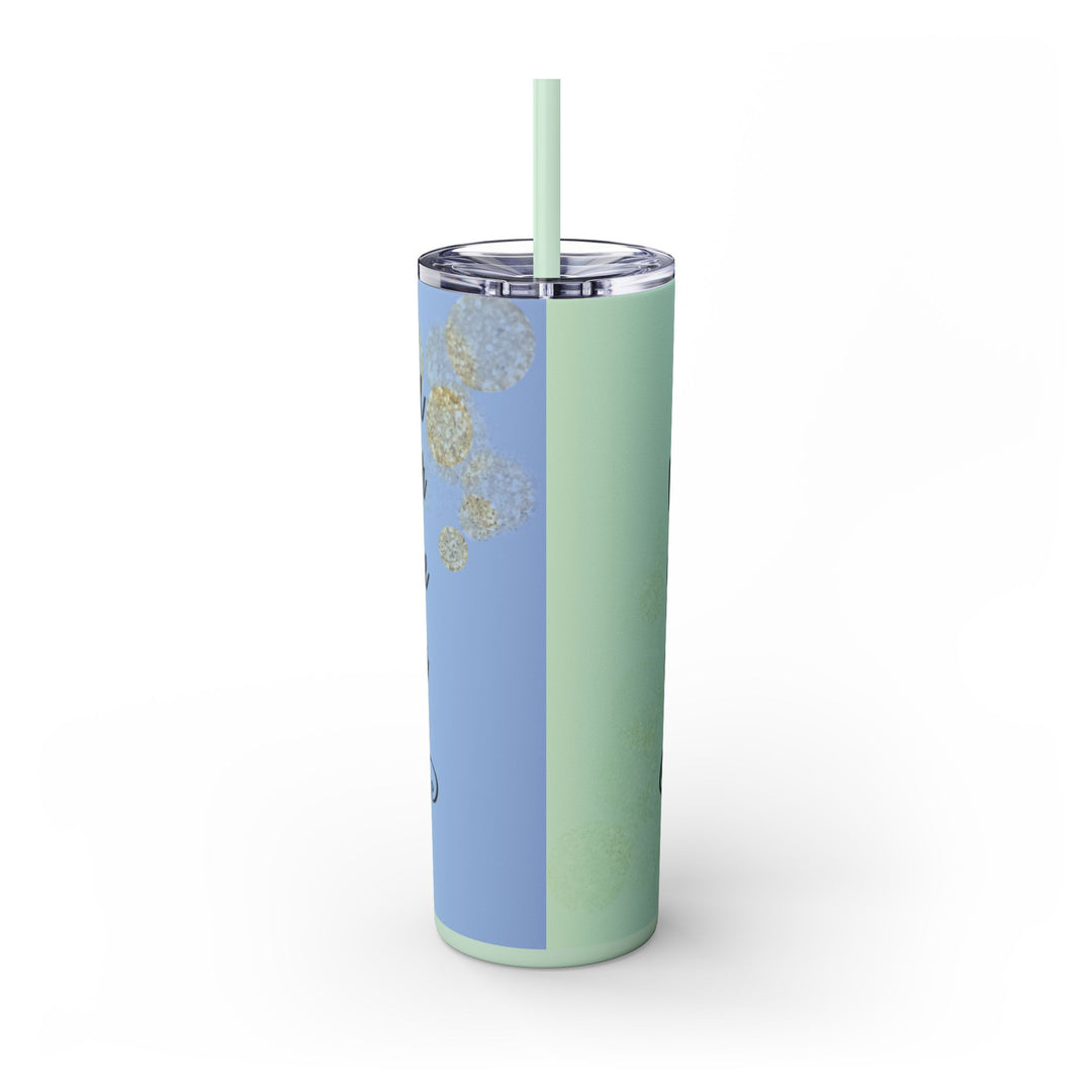 Skinny Tumbler with Straw, 20oz - captivatingconversationsstarters