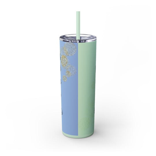 Skinny Tumbler with Straw, 20oz - captivatingconversationsstarters