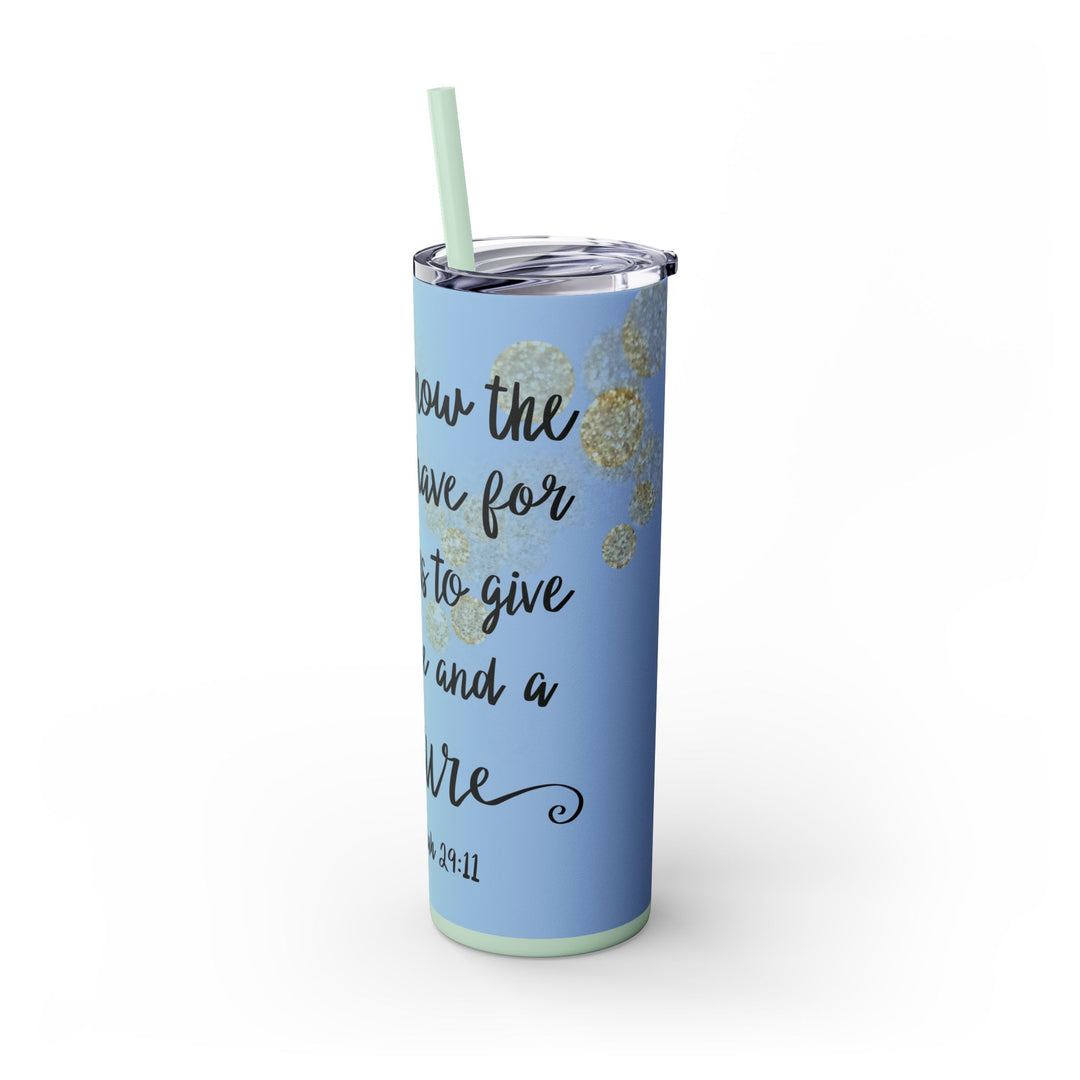 Skinny Tumbler with Straw, 20oz - captivatingconversationsstarters