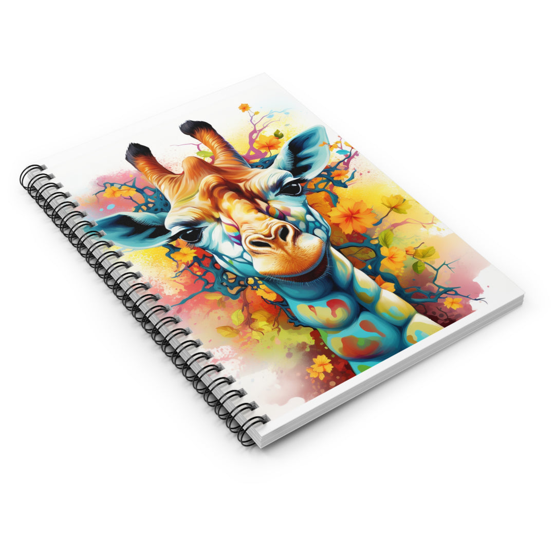 Colorful Giraffe Spiral Notebook – 118 Pages of Fun for School, Work & Creativity - captivatingconversationsstarters
