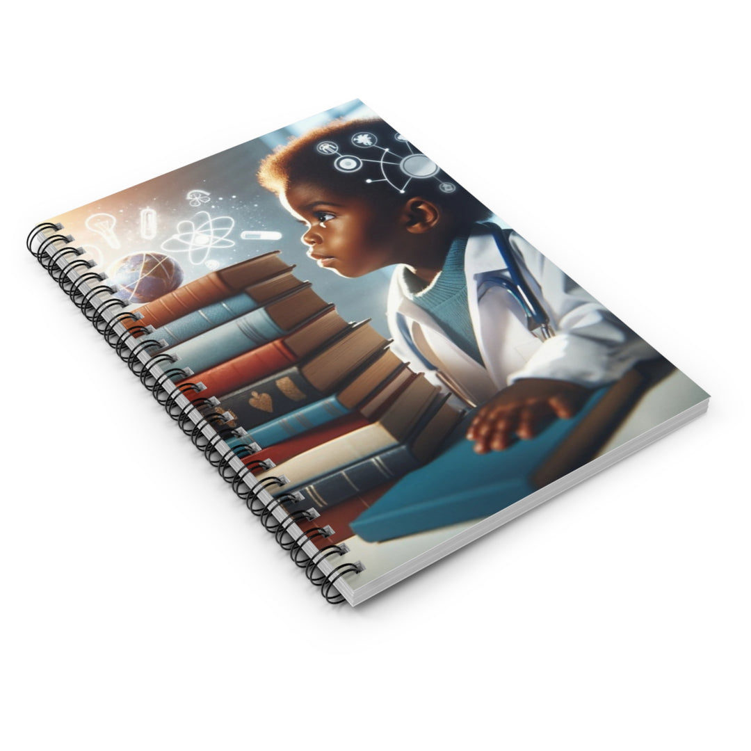 Future Doctor in the Making Notebook – 118-Page Spiral Journal for Kids with Stethoscope Cover - captivatingconversationsstarters