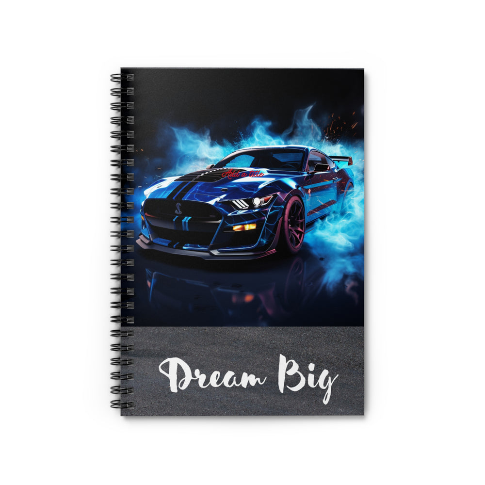 Luxury Mustang Burnout - An Inspirational Journey Notebook | 118-Page Spiral Journal for Success - captivatingconversationsstarters
