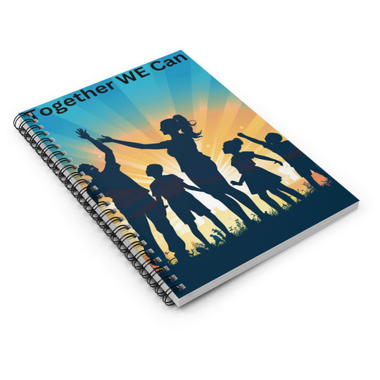 Together We Can - Inspirational Family Notebook | Uplift, Unite, & Achieve with Speak Life & Believe - captivatingconversationsstarters