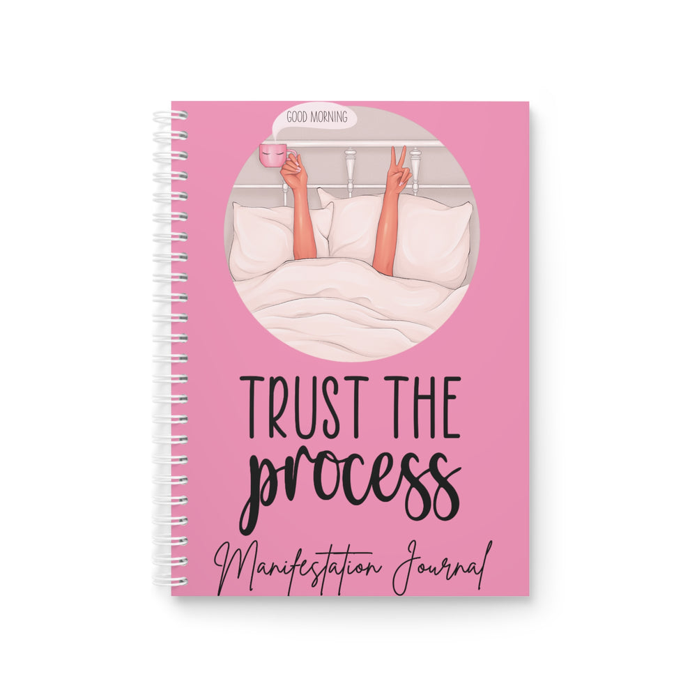 Trust the Process’ Manifestation Journal – 118-Page Spiral Notebook for Everyday Inspiration - captivatingconversationsstarters