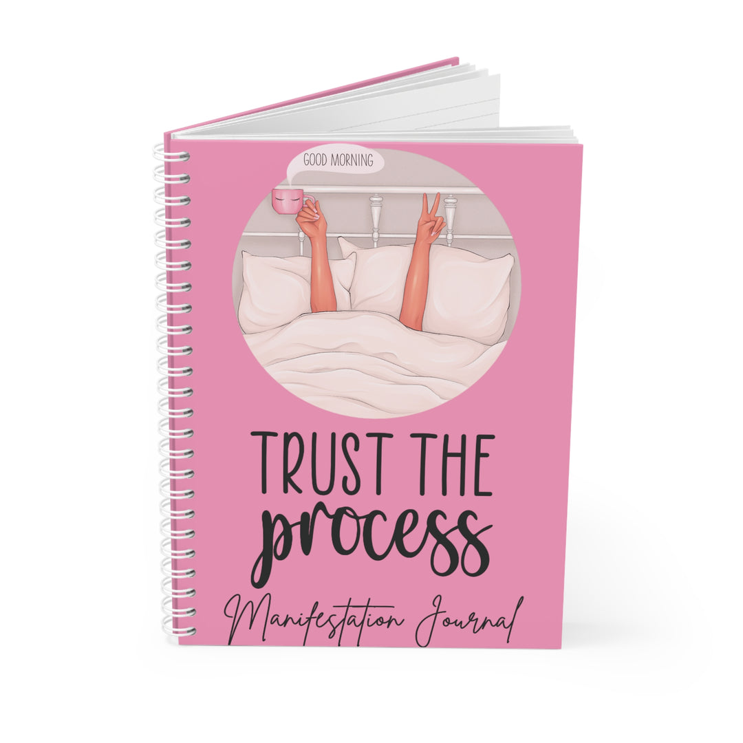 Trust the Process’ Manifestation Journal – 118-Page Spiral Notebook for Everyday Inspiration - captivatingconversationsstarters
