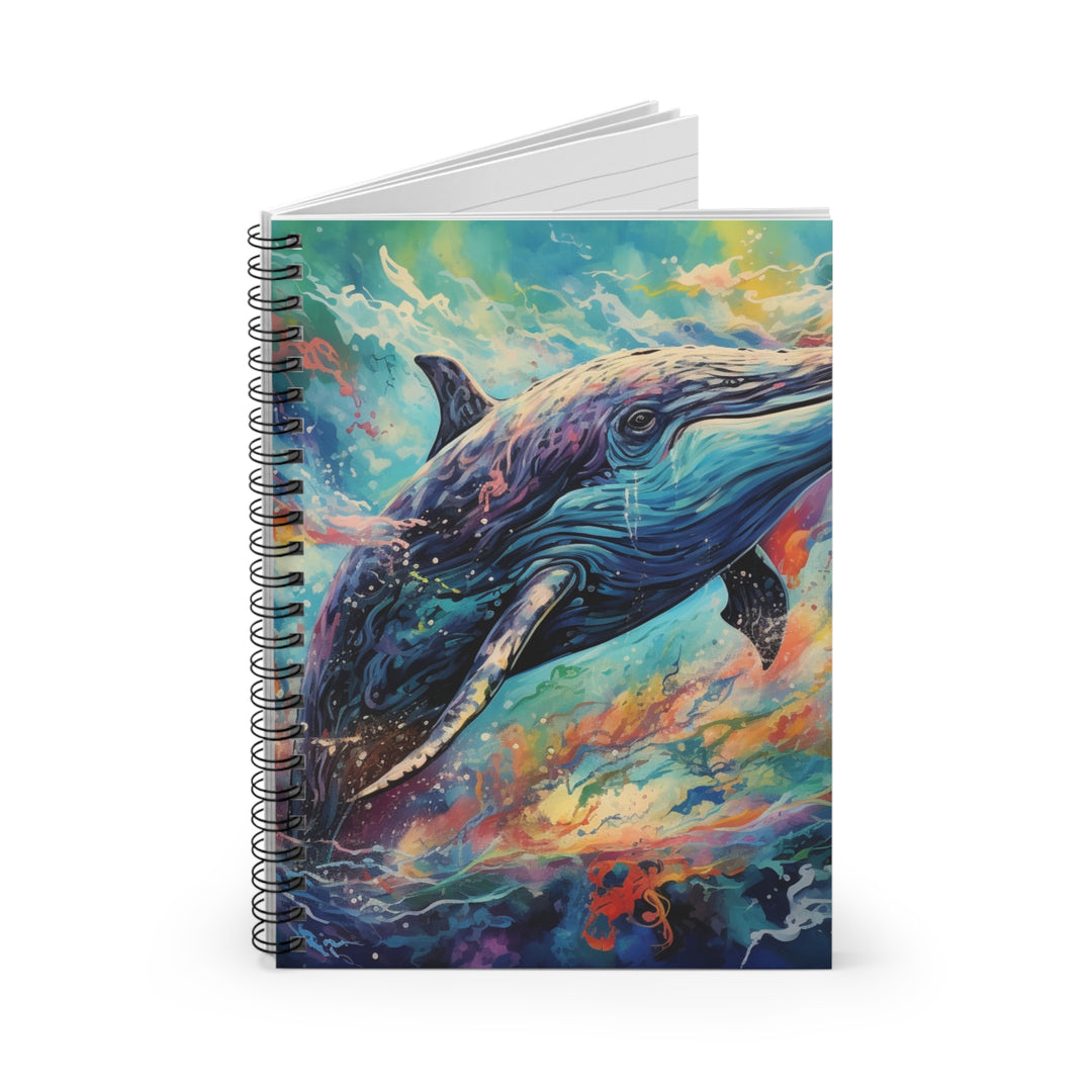 Vibrant Ocean Dreams Notebook – Eco-Friendly Dolphin Journal for Ocean Lovers & Writers - captivatingconversationsstarters