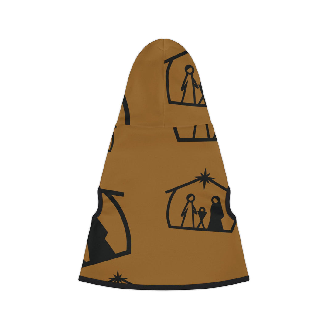 Divine Comfort: Christmas Pet Hoodie with Nativity Scene - captivatingconversationsstarters