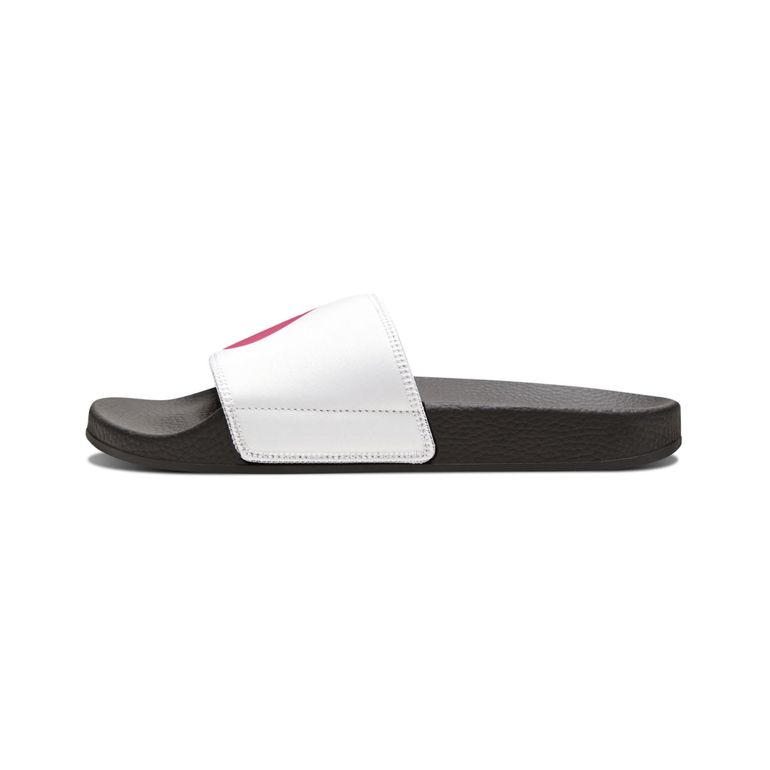 Empower Every Step - Women's Breast Cancer Awareness Slide Sandals with Customizable Removable Straps - captivatingconversationsstarters