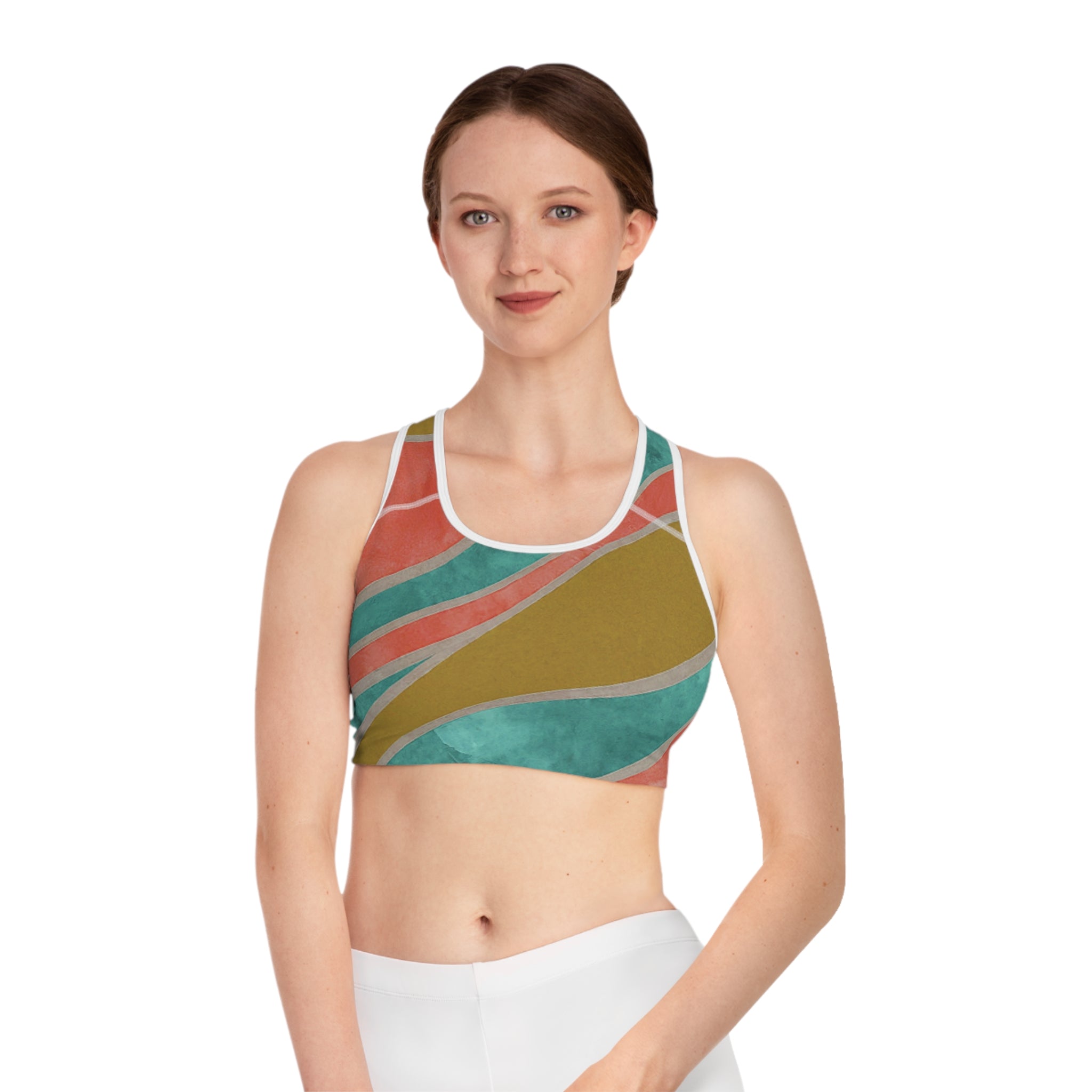 Custom All-Over Print Sports Bra - Ultimate Comfort & Support for Active Women - captivatingconversationsstarters