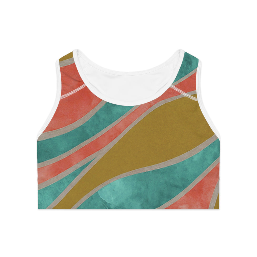 Custom All-Over Print Sports Bra - Ultimate Comfort & Support for Active Women - captivatingconversationsstarters