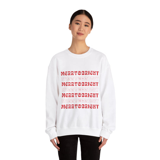 Merry & Bright Holiday Sweatshirt - captivatingconversationsstarters