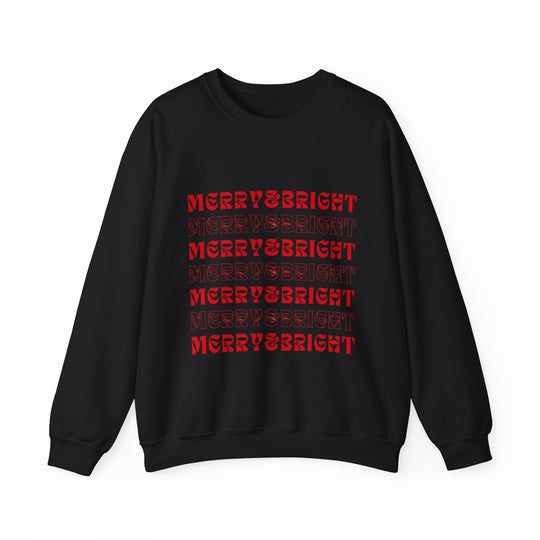 Merry & Bright Holiday Sweatshirt - captivatingconversationsstarters