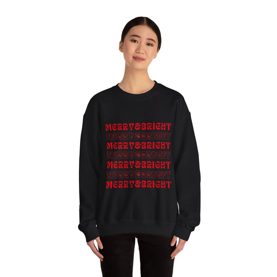 Merry & Bright Holiday Sweatshirt - captivatingconversationsstarters
