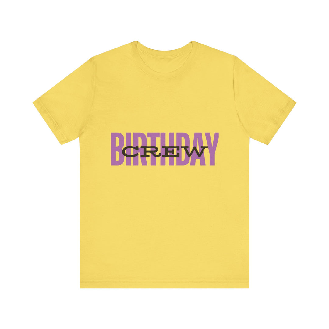 Vibrant 'Birthday Crew' Tee - captivatingconversationsstarters