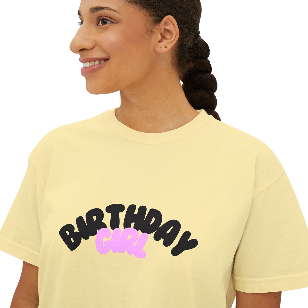 Stylish Birthday Girl Celebration Tee - captivatingconversationsstarters