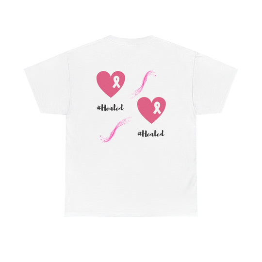Healed Breast Cancer Awareness Tee – Unisex Cotton Shirt for Comfort & Purpose - captivatingconversationsstarters