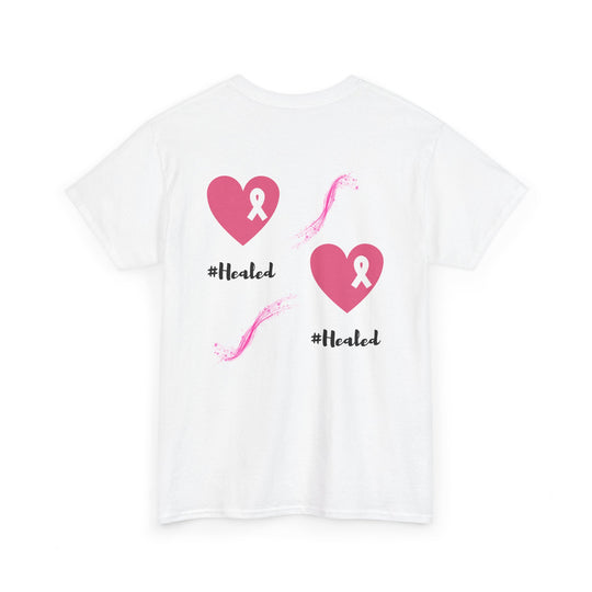 Healed Breast Cancer Awareness Tee – Unisex Cotton Shirt for Comfort & Purpose - captivatingconversationsstarters