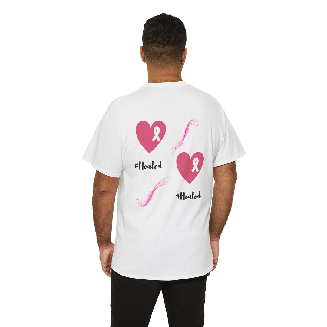 Healed Breast Cancer Awareness Tee – Unisex Cotton Shirt for Comfort & Purpose - captivatingconversationsstarters