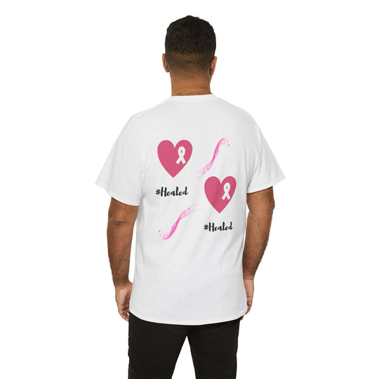 Healed Breast Cancer Awareness Tee – Unisex Cotton Shirt for Comfort & Purpose - captivatingconversationsstarters