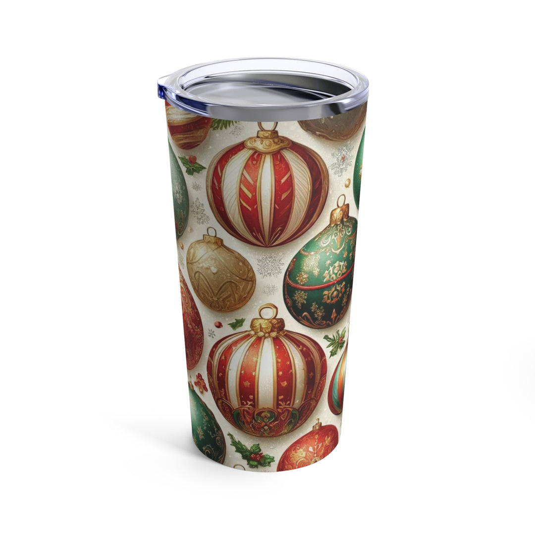 🎄Festive Ornament Tumbler - 20oz Stainless Steel Insulated Drinkware 🎁 - captivatingconversationsstarters