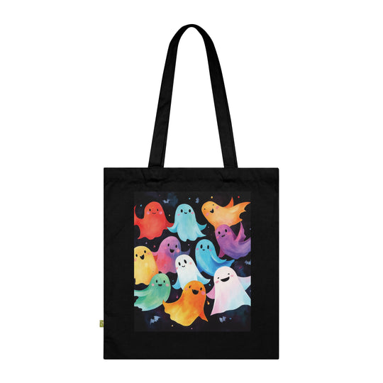 Hauntingly Chic Organic Cotton Tote Bag - captivatingconversationsstarters
