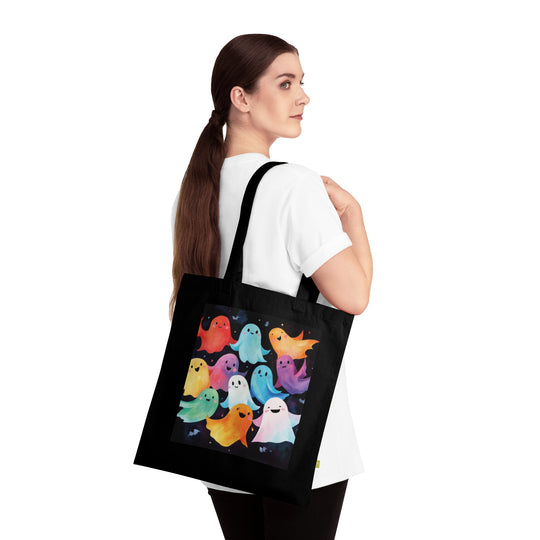 Hauntingly Chic Organic Cotton Tote Bag - captivatingconversationsstarters