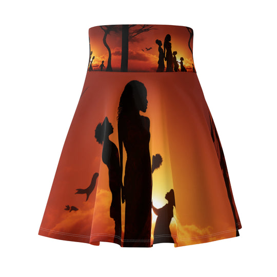 Empowerment Sunset Skirt - Speak Life and Believe in Unity - captivatingconversationsstarters