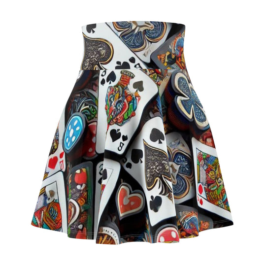 Sexy Casino Women's Skater Skirt - captivatingconversationsstarters