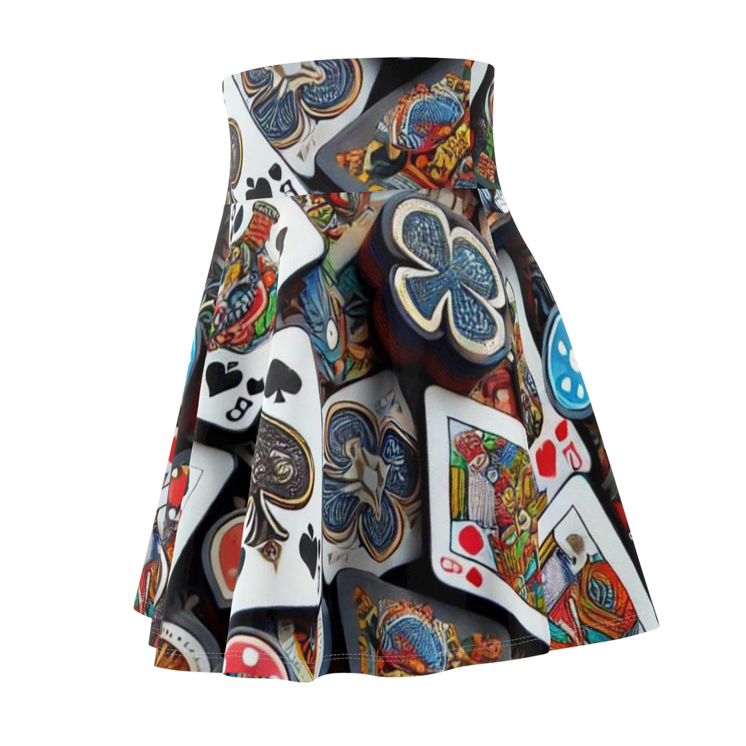 Sexy Casino Women's Skater Skirt - captivatingconversationsstarters