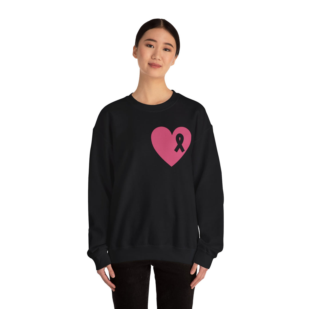 Healed Breast Cancer Awareness Sweatshirt – Cozy Unisex Crewneck for Everyday Comfort & Support" - captivatingconversationsstarters