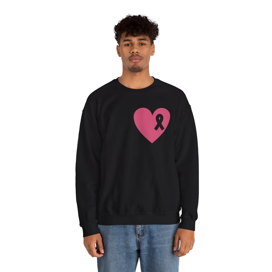 Healed Breast Cancer Awareness Sweatshirt – Cozy Unisex Crewneck for Everyday Comfort & Support" - captivatingconversationsstarters