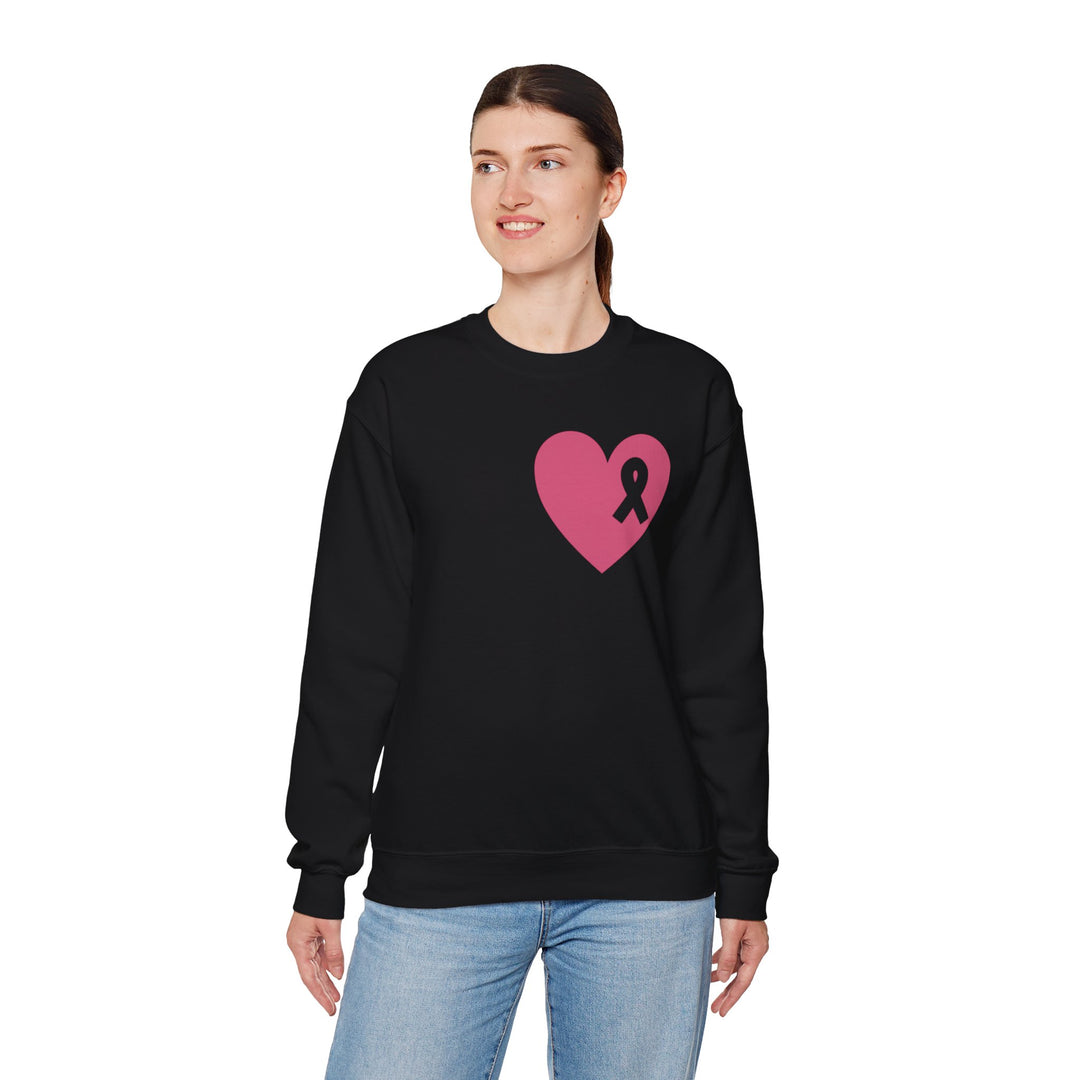 Healed Breast Cancer Awareness Sweatshirt – Cozy Unisex Crewneck for Everyday Comfort & Support" - captivatingconversationsstarters