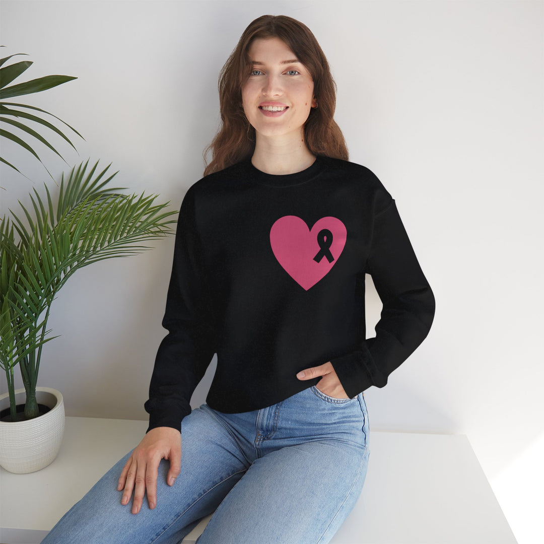 Healed Breast Cancer Awareness Sweatshirt – Cozy Unisex Crewneck for Everyday Comfort & Support" - captivatingconversationsstarters
