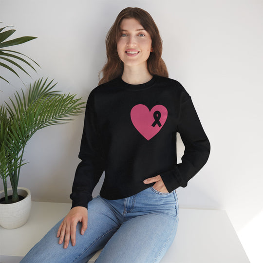 Healed Breast Cancer Awareness Sweatshirt – Cozy Unisex Crewneck for Everyday Comfort & Support" - captivatingconversationsstarters