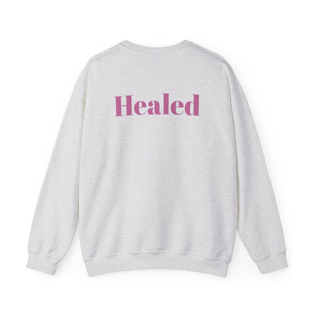 Healed Breast Cancer Awareness Sweatshirt – Cozy Unisex Crewneck for Everyday Comfort & Support" - captivatingconversationsstarters
