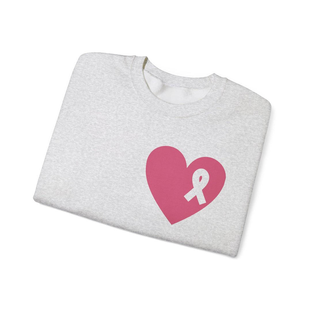Healed Breast Cancer Awareness Sweatshirt – Cozy Unisex Crewneck for Everyday Comfort & Support" - captivatingconversationsstarters